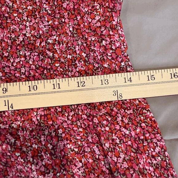 NEW! Rolla's Erin Paris Floral Dress Red Button Front Sweetheart Neck Size XS - Picture 8 of 10
